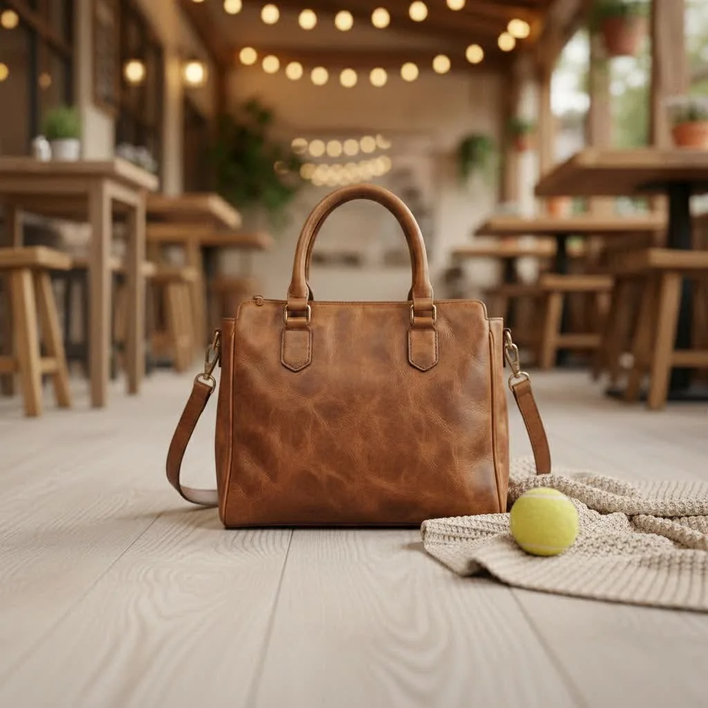 Stylish clear handbag for security and fashion